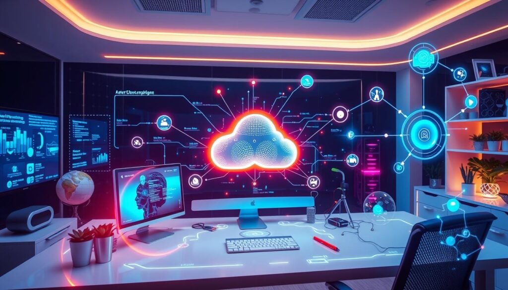cloud computing and AI in remote work technology