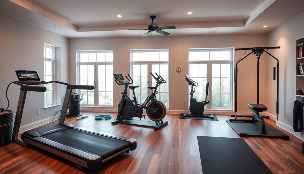 high-tech gym equipment options for interactive home workouts