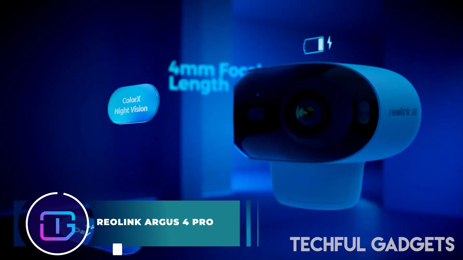 Reolink Argus 4 Pro camera with dual lens technology